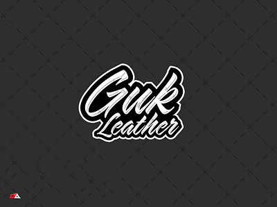 Creative Text - Guk Leather Logo branding creative creative text design esport font gaming logo mascot team logo text ui vector