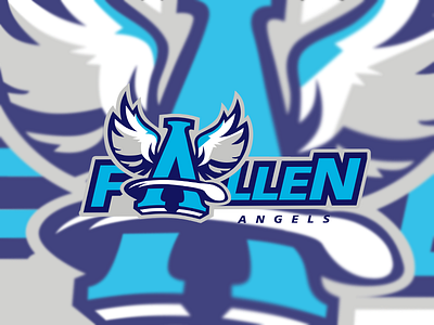 Esport Logo for team Fallen Angels angel angels branding csgo cybersport design dota2 esport esport jersey esports logo fallen gaming illustration jersey logo logotype mascot team logo vector