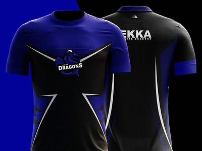 Esport Jersey Imperial Dragons branding csgo cybersport design dota2 dragon dragons esport esport jersey esports logo gaming illustration imperial jersey logo logotype mascot team logo vector