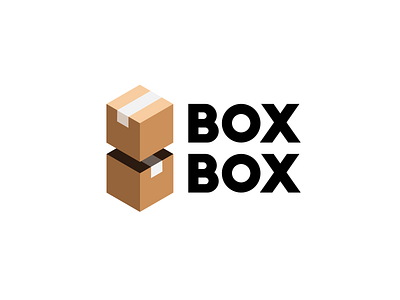 Box Box Logo artist box branding creative cube geometric graphic design illustration illustrator isometric isometric design logo logo design minimal square typography ui vector