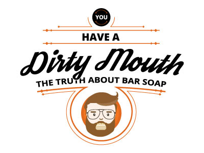 Bar Soap Myths infographic soap