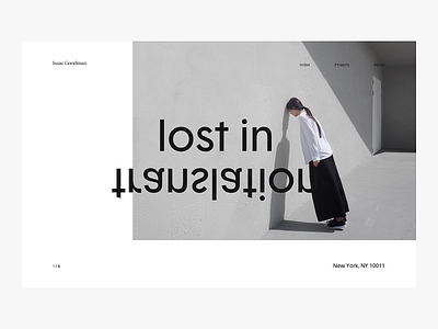 Lost luxery typography ui web webdesign