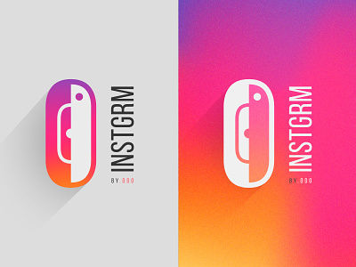 INSTAGRAM branding color dribbble graphic design icon instagram logo mobile negative positive social network vector web