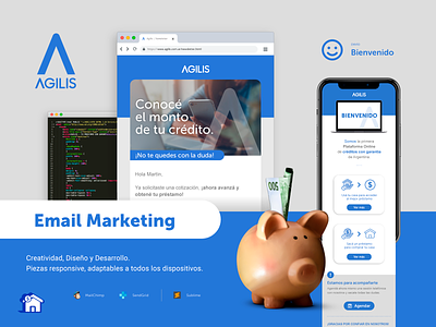 Agilis · 360º Campaign Design ads branding campaign credit digital dribbble email design email marketing graphic design loan money ui ux
