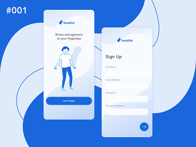 Daily UI #001 • Sign Up app design illustration ui ui design ux ux design vector