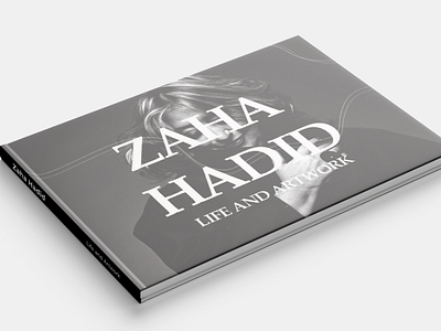 Zaha Hadid Artbook Cover book print typography