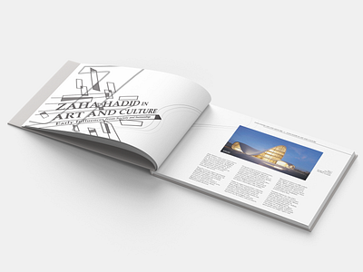 Zaha Hadid Artbook Page 1 book print typography