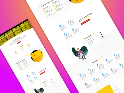 Enterprise Dribbble design illustration typography ui ui design ux ux design vector web website