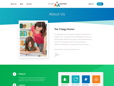 Trilogy Mentors branding design website
