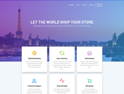 ResaleConnect Mockup design website