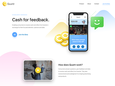 Quartr App Landing Page