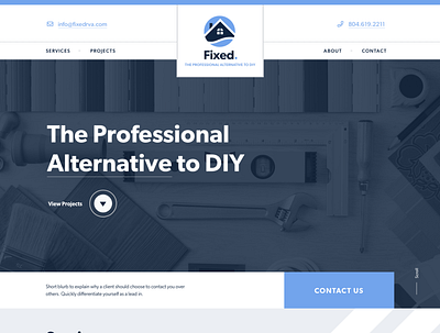 Fixed. RVA branding design logo website