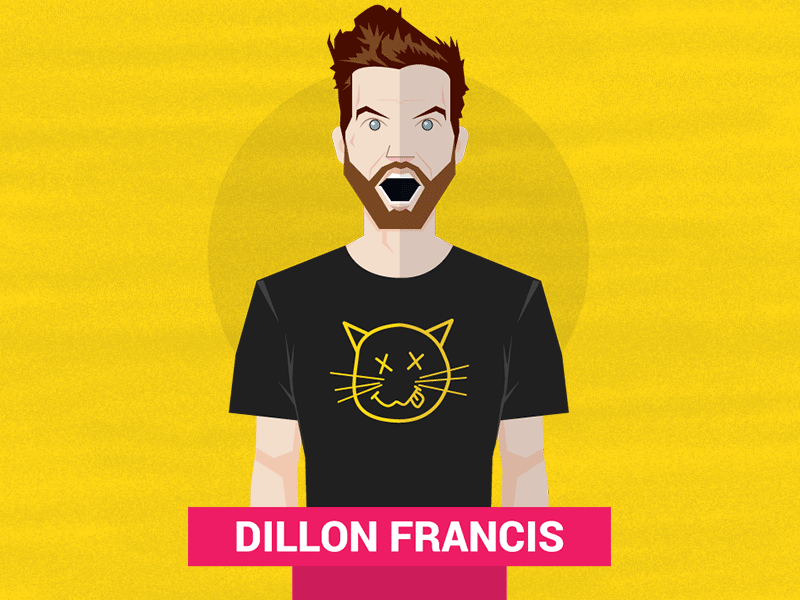Dillon Francis dillonfrancis dj idgafos illustration
