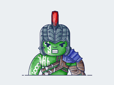 Hulk - Ragnarok avengers character comics hulk icon illustration ragnarok superhero vector