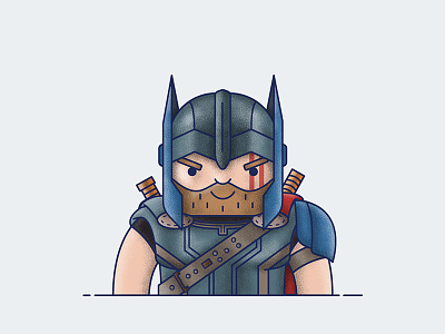 Thor - Ragnarok avengers character comics icon illustration ragnarok superhero thor vector