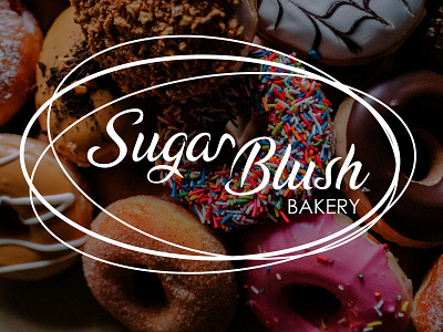 Sugar Blush Bakery Logo bakery cakes cakeshop design logo
