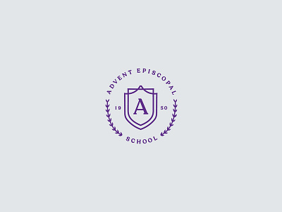 Advent Episcopal School logo design