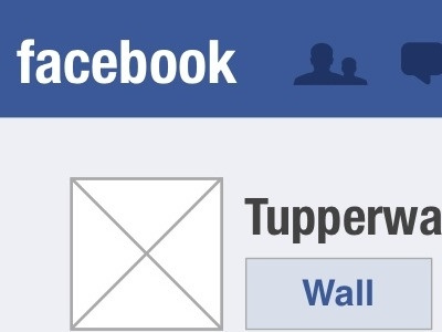 Tupperware branding facebook omnigraffle wireframe