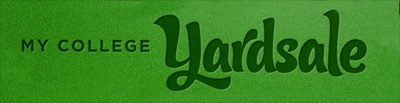 My College Yardsale Logo college grass logo store