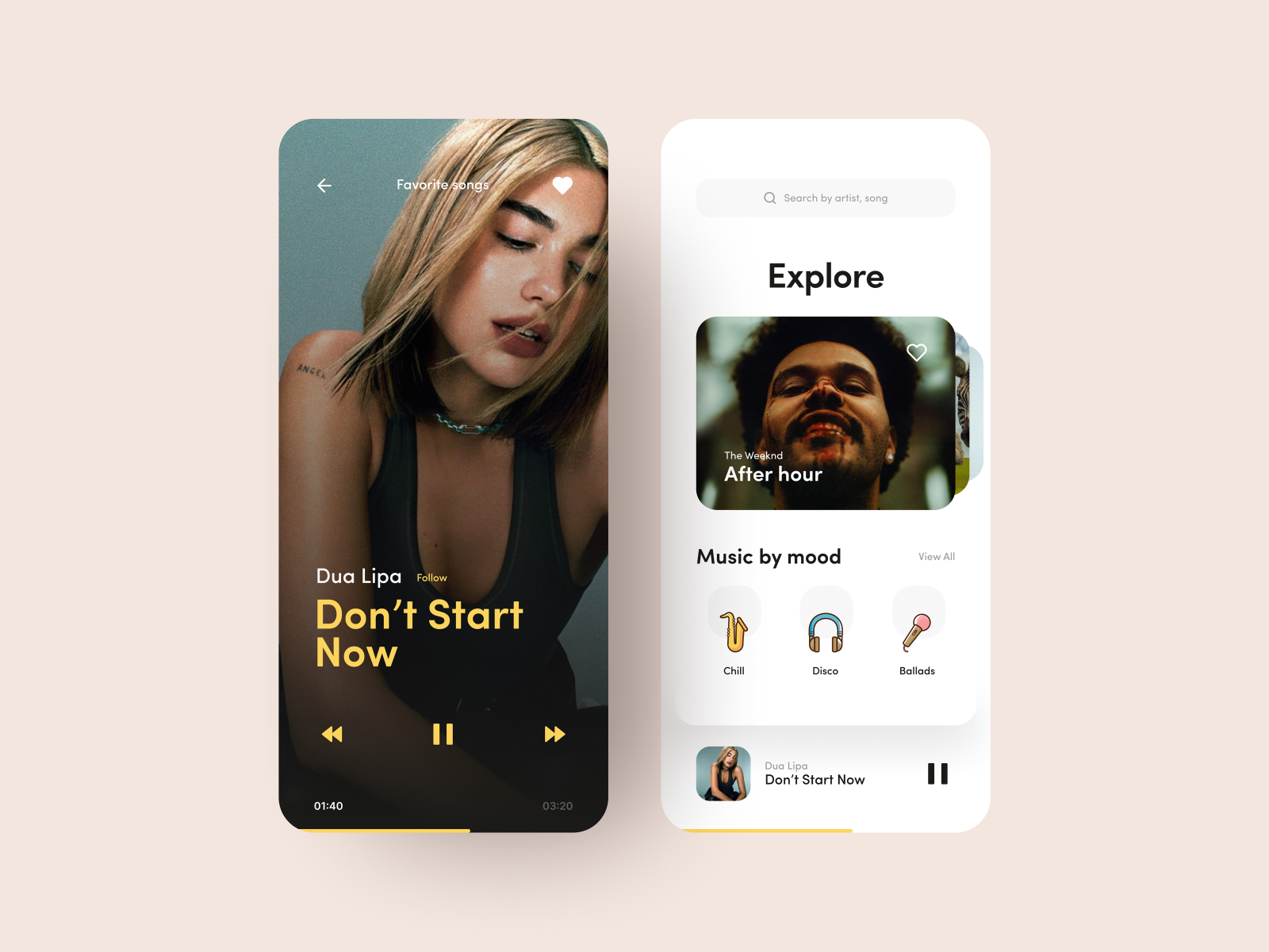 Music App Concept 🎵 by Sergio Cardenas on Dribbble