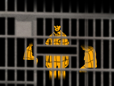 Inside the ICE Detainee Hunger Strikes Across the Country art editorial illustration illustration