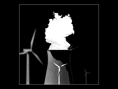 Germany’s Green-On-Green Wind Power Battle (2022) art design editorial illustration illustration metaphor narrative
