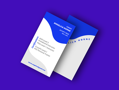Snow Board Instructor Card blue brand design brand identity branding businesscard layoutdesign type design typogaphy