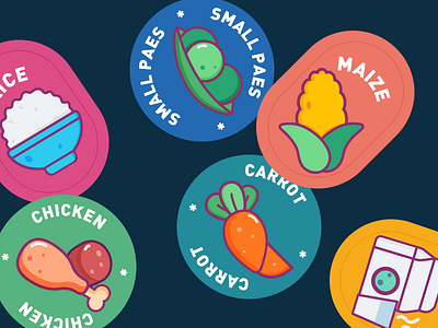 some food icons cute fashion food icons icon icons illustration vector