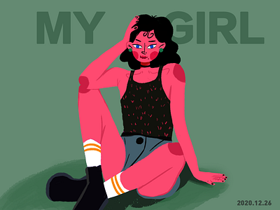 character exercise character illustrator fashion flat girl character illustration
