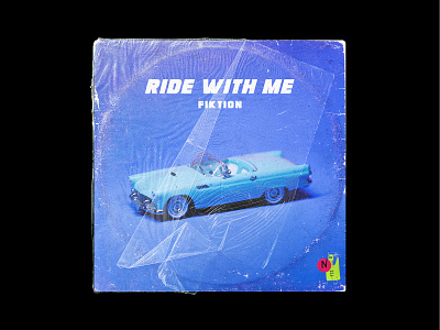 Ride With Me - Album Art album art album cover art blue car clean concept concept art cover artwork design flat flyer graphic design identity logo minimal plastic record record label vinyl