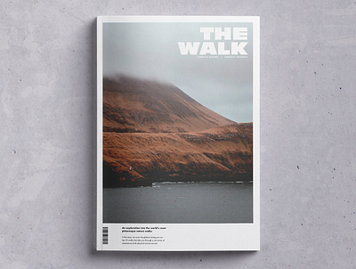 The Walk - Magazine Cover Concept art brand branding clean concept concept art concept design conceptual cover design design editorial editorial design flat graphic design identity magazine magazine cover magazine design minimal