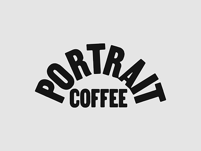 Portrait Coffee Logo Design branding coffee hand drawn hand lettered handmade logo logo design logotype type typography vintage