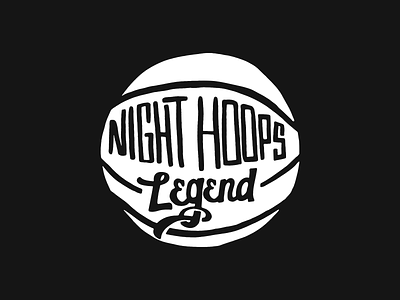 Night Hoops branding font hand done hand drawn hand lettered illustration lettering logo type typeface typography vintage