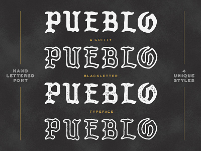 Pueblo Blackletter Typeface