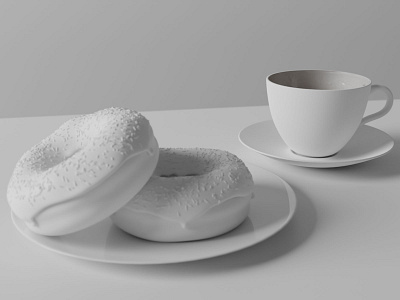 Final Scene 3d art blender donut doughnut render