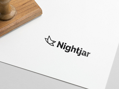 Nightjar logo mockup bird brand identity branding branding and identity branding design logo logo design logodesign