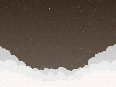 Shuttle Launch - parallax final version animation brown clouds gif launch orange parallax shuttle space stars