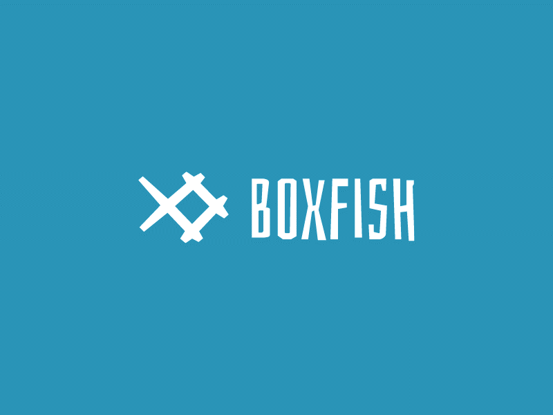 Boxfish after effects animation fish illustrator logo sand water