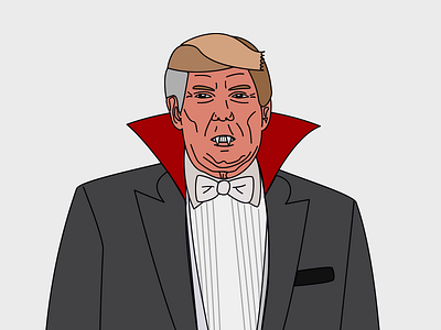 Vampire Trump illustration trump vampire