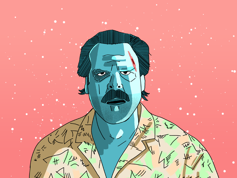 Space Hopper strangerthings portrait art illustration art digital portrait hopper stranger things