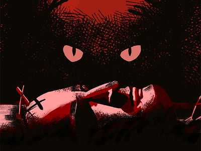 Pet Sematary Poster cat horror movie movie poster painting pet sematary petsematary stephen king