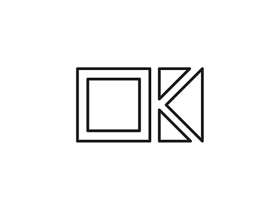 OK letterforms linework typography weekly challenge weekly warm up