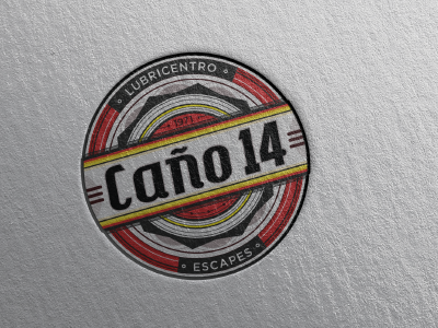 Caño 14 branding car gasstation graphicdesign illustration illustrator lettering logo retro service