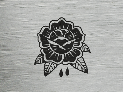 Rose Tattoo black brand graphicdesign illustration illustrator logo rose tattoo tattooart tattooartist tattoologo tattoostudio