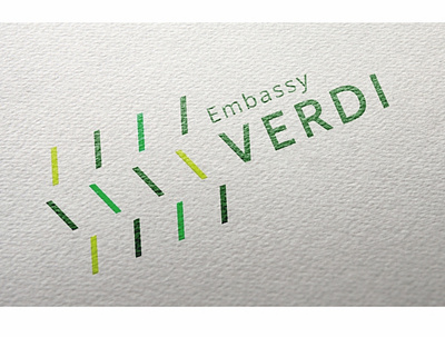 01 Embassy Verdi branding branding design colourful logo logo design minimalist logo design realestate