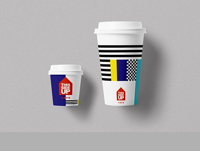 01 This Side Up branding branding design cafe colourful logo logo design minimalist logo design