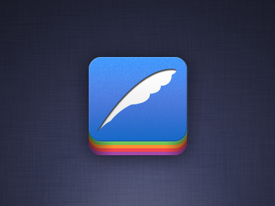 Another version iphone icon rainbow twitter