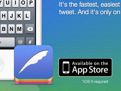 It's the fastest. app store iphone icon rainbow twitter
