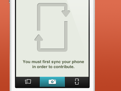 Sync camera iphone mockup photos sync