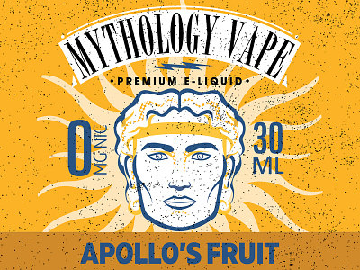 Apollo branding color gold graphic graphic design illustration label print texture vape vector